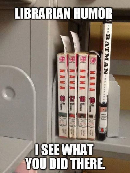 Batman librarian humour